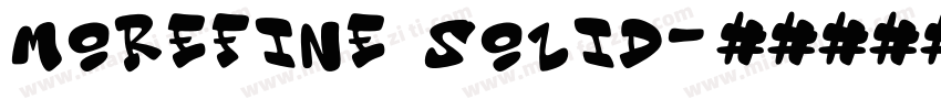 morefine solid字体转换